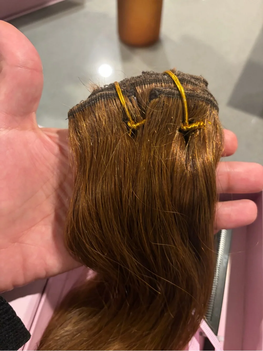 chic Remy Perfect Blend Halo Clip-Ins - Light Brown